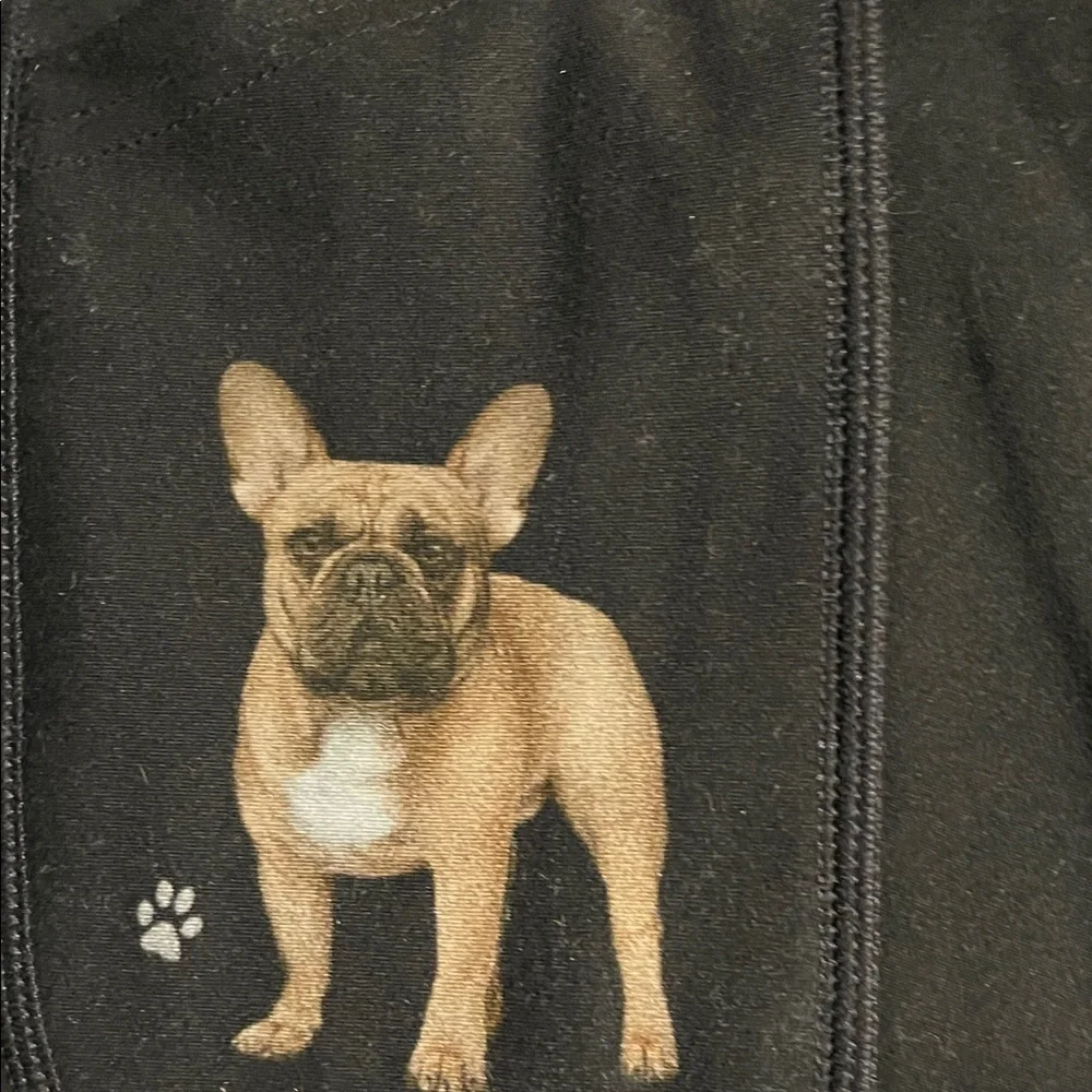 URBAN ATHLETICS Ladies L FRENCH BULLDOG High Rise Leggings With Pockets E&S PET